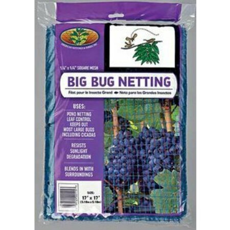 AMERICAN NETTINGS & FABRIC BIG BUG NETTING BLU 1/6 in.  8'X16' BBN0181